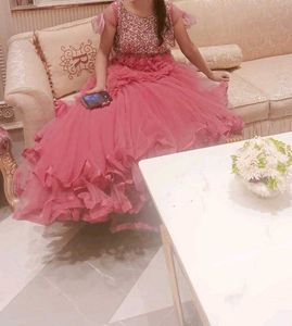 Pink Embellished Party Dress