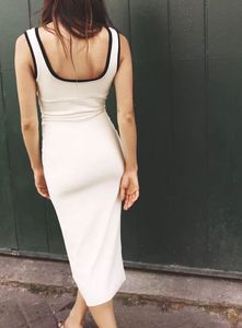 ZARA Long Contrast Dress