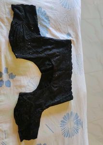 Black Embroidered Blouse