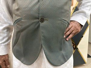 Ethnic : olive green Waistcoat