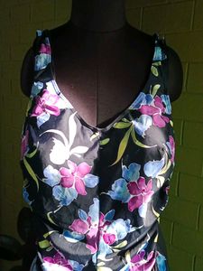 Floral Print One-Piece Swimsuit