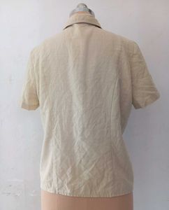 Floral Embroidered Button-Up