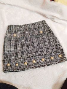 🍷Tweed Mini Skirt⚡