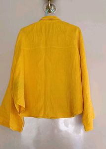 Yellow Button-Down Top