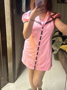 Cute Korean Pink Dress