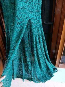 Emerald Green Lace Dress