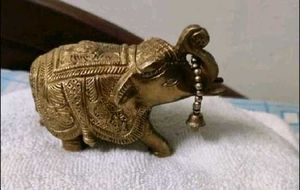 Vintage Brass Elephant Showpiece