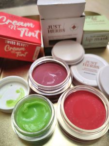 Combo 🥰🥰 Lip Tints And Lipmask Swiss Beauty, Just Herb
