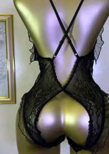 Black Lace Teddy Lingerie