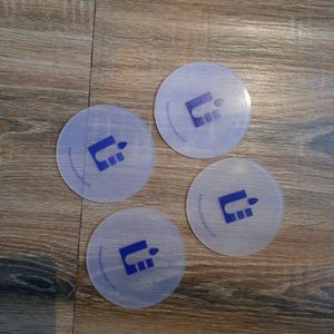 lBrand New Set Of 4 Silicone Coasters