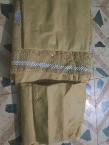 Embroidered dress material