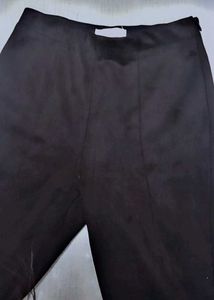 Primark Black Velvet Women Trouser