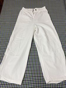 White Wide Leg Pants