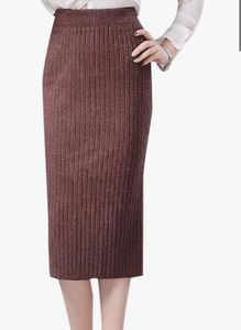 A Line Skirt With Side Cut