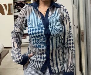 Striped Button-Down Shirt