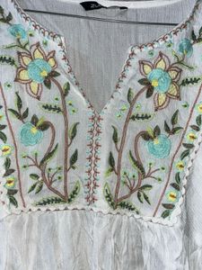 Embroidered Peasant Blouse