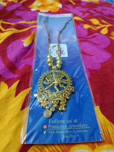 Owl Pendant Gold Tone Necklace
