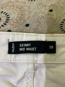 Bershka White Denim Jeans