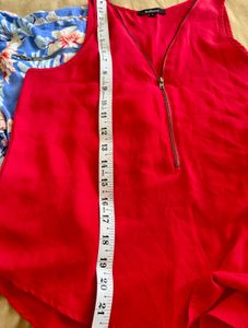 Red Tank &amp; Floral Shorts