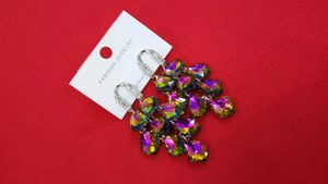 Colorful Crystal Chandelier Earrings