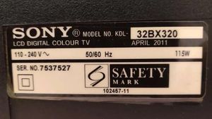 SONY BRAVIA 32 inches TV