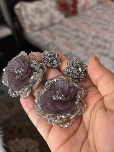 Floral Beaded Earrings