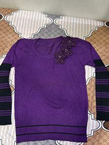 Flower Detail Sweater