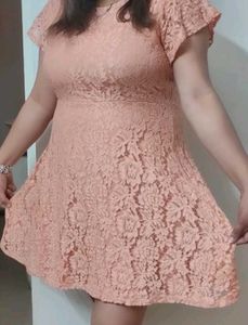 Lovely yet Sexy Lace Fit &amp; Flare short one piece