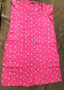 Pink Printed Kurta