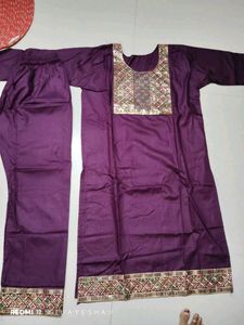 Elegant Purple Kurta Set