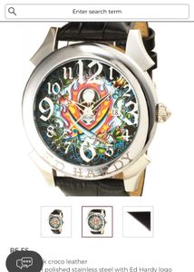 Ed Hardy Burning 🔥 Skull Vintage Watch