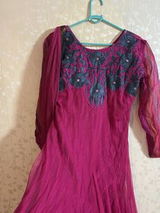 Elegant Pink Ethnic Anarkali