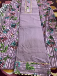 Cotton Suit With Dupatta