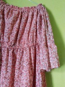 Floral Off-the-Shoulder Dress