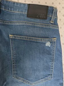 Zara Distressed Denim Jeans
