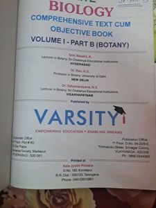 Biology Objective Book For 1st Yr