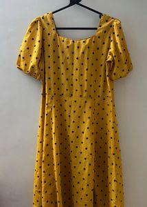 Polka Dot Midi Dress-XL