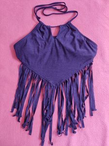 Frilled Halter Neck Bralette Top