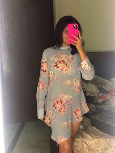 Floral Print Mini Dress