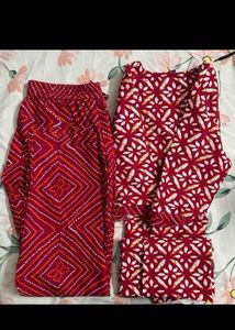 Red Printed Kurti Sets ❤️
