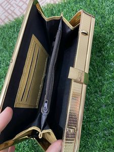 Golden Fancy Clutch