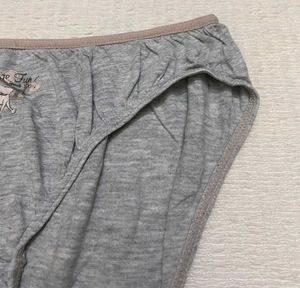 Grey Brief with Cute Print