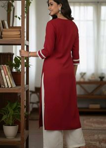 Lucknow Chikankari Handwork Embroidery kurta -New