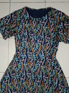 Floral Print Fit &amp; Flare Dress