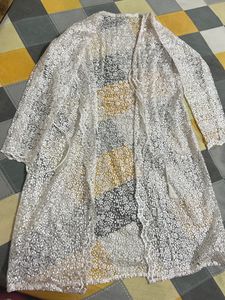 White Long Shrug For Women