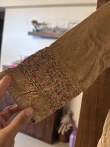 Floral Embroidered Pant Set