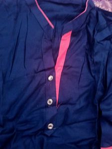 Elegant Navy Blue Kurta