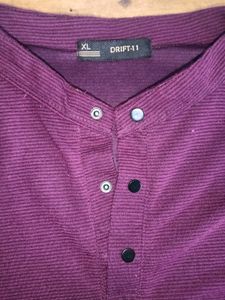 MENS STANDING COLLAR TSHIRT