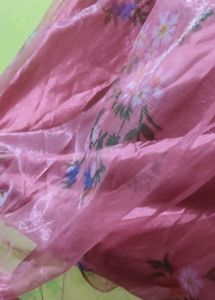 Pink Floral Lehenga Choli Set