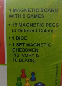(Set Of 8) Magnetic Board Game